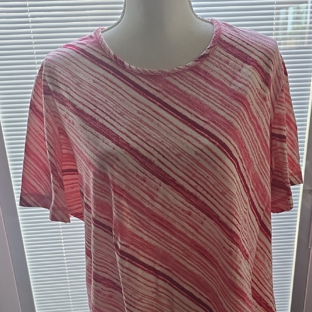 Covington Red and White Boxy Short Sleeve Tee